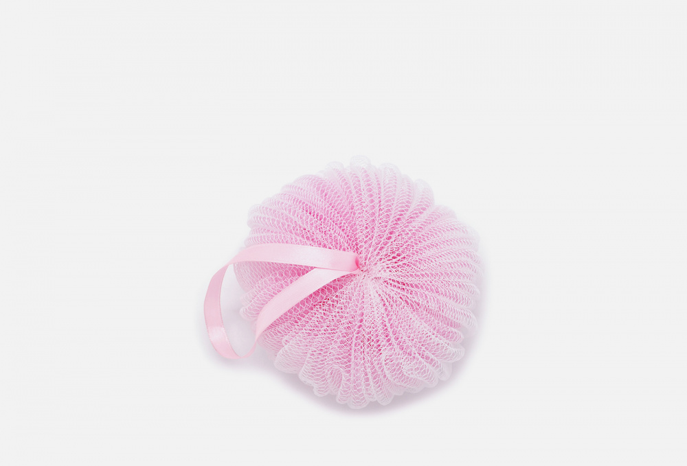 Мочалка со шнуром розовая BASICARE - фото 1