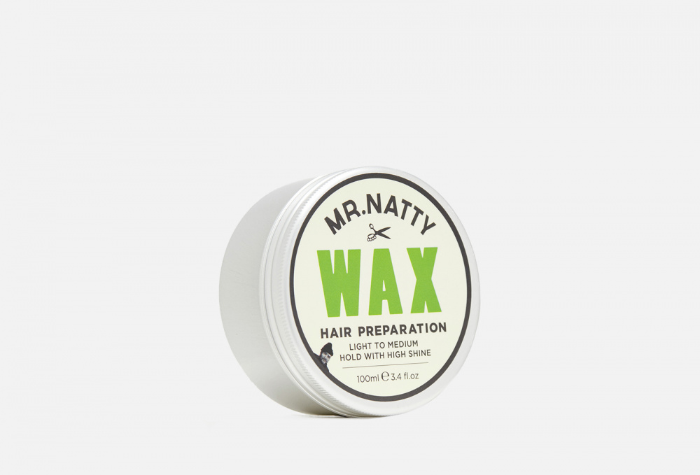 Воск для волос MR. NATTY Pomade Wax Hair Preparation 100 мл воск на водной основе для волос жевательная резинка nishman aqua hair styling wax 01 gumgum 100 мл