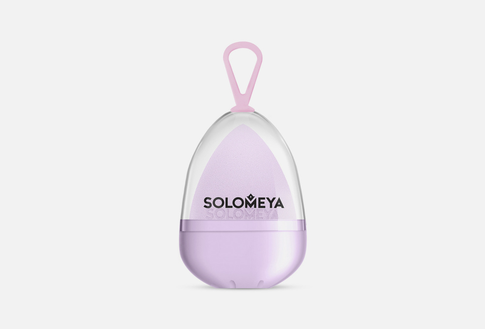 Косметический спонж для макияжа SOLOMEYA, цвет розовый