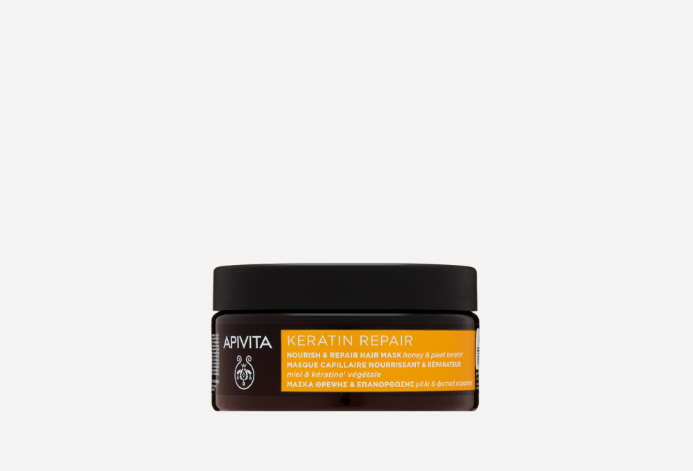 Восстанавливающая маска для волос APIVITA Honey & Plant Keratin 200 мл
