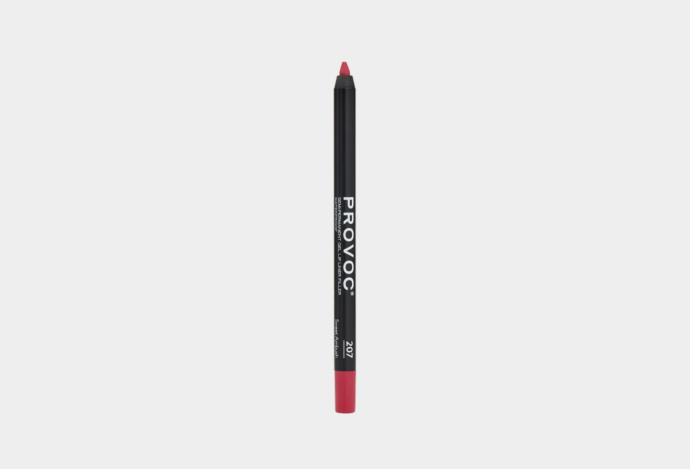 Гелевый водостойкий карандаш для губ PROVOC, цвет красный - фото 1
