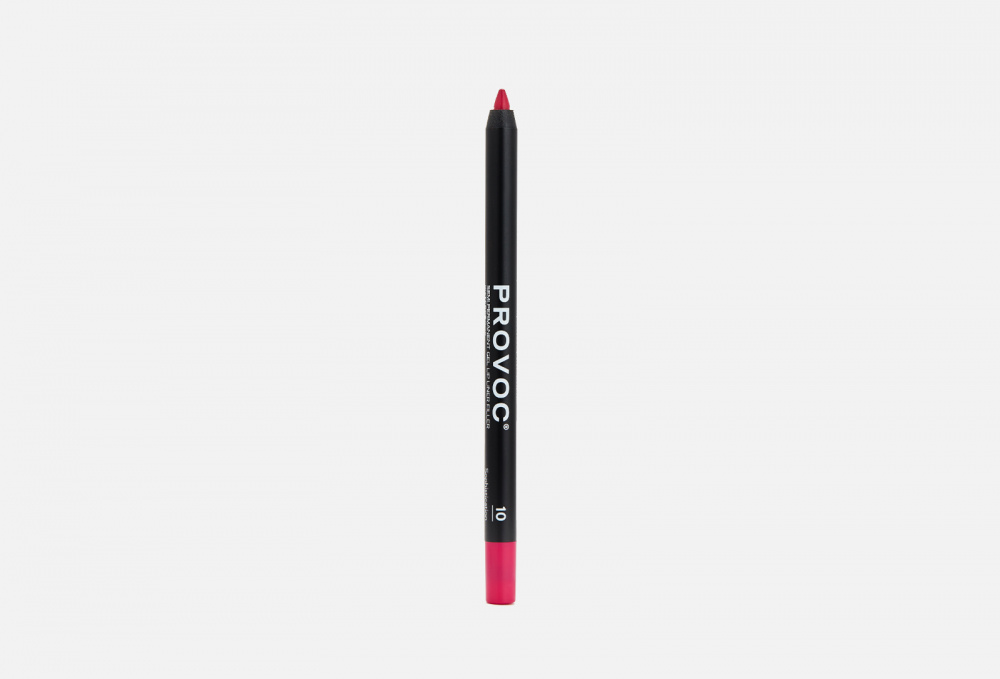 Гелевый водостойкий  карандаш для губ PROVOC, цвет красный - фото 1