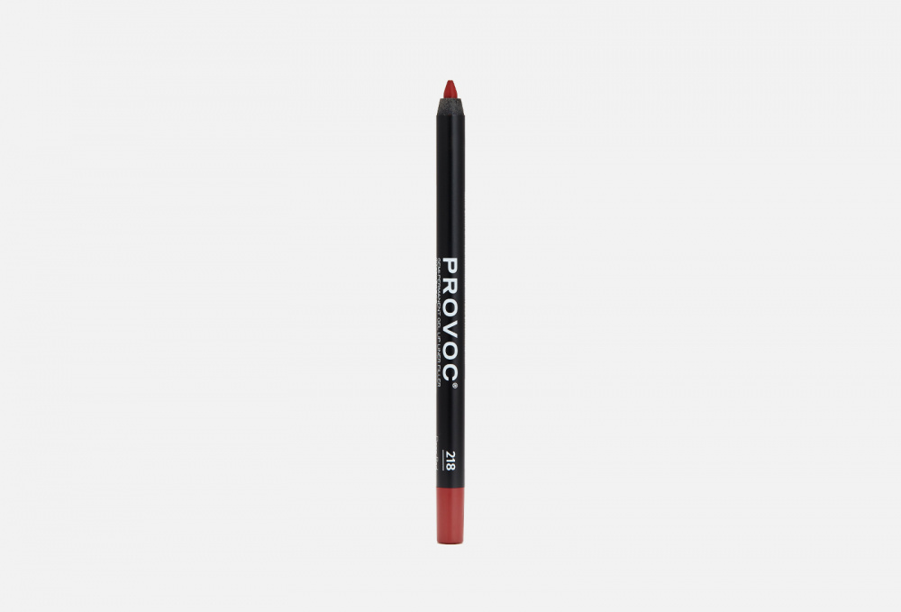 Гелевый водостойкий  карандаш для губ PROVOC, цвет коричневый