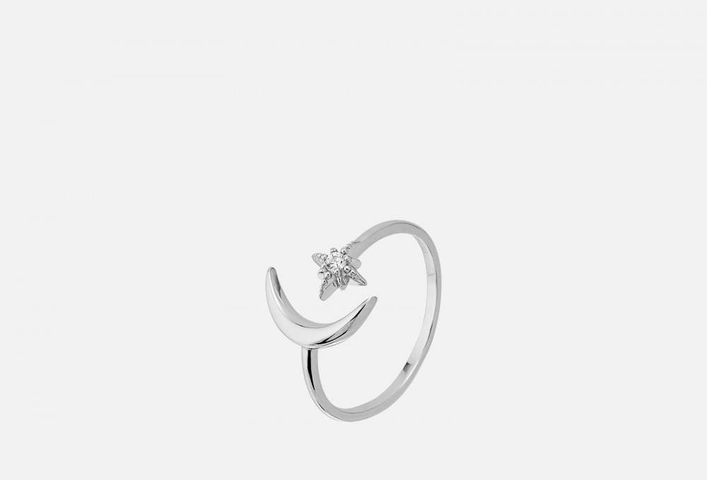 Кольцо серебряное MIE Со Звездой И Луной Isida 17 размер