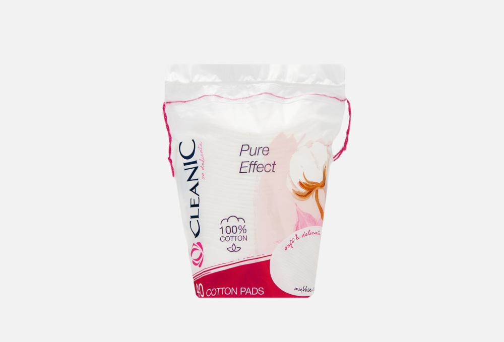 Ватные диски CLEANIC Pure Effect 40 шт цена и фото