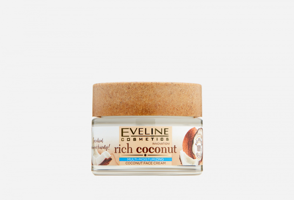 Интенсивно увлажняющий кокосовый Крем для лица для всех типов кожи и чувствительной EVELINE - фото 1