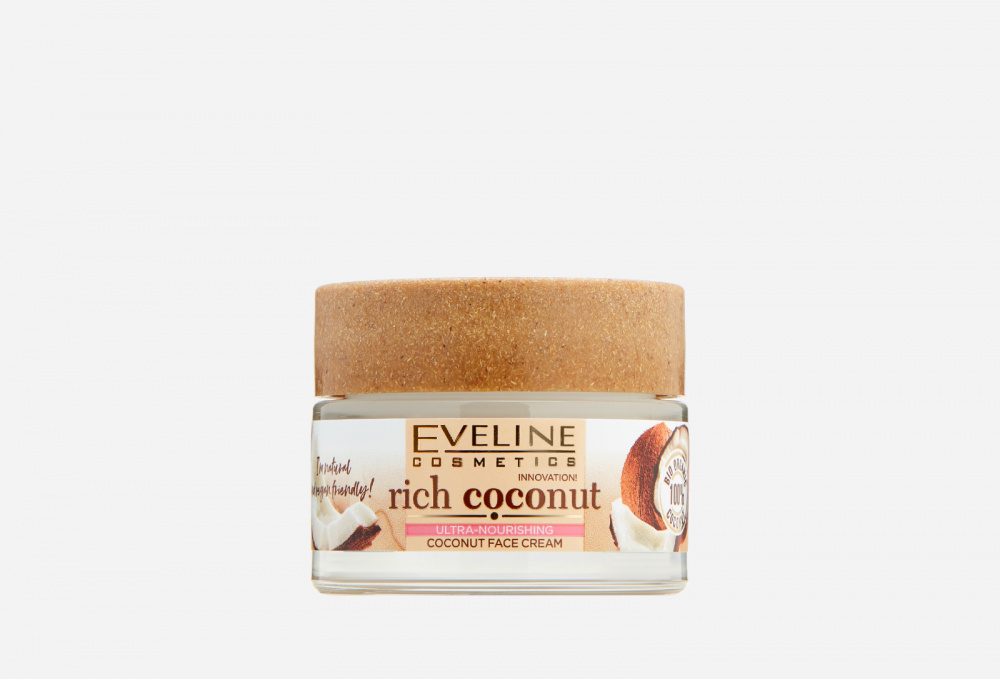 Купить Мультипитательный кокосовый Крем для лица для сухой и чувствительной кожи, EVELINE