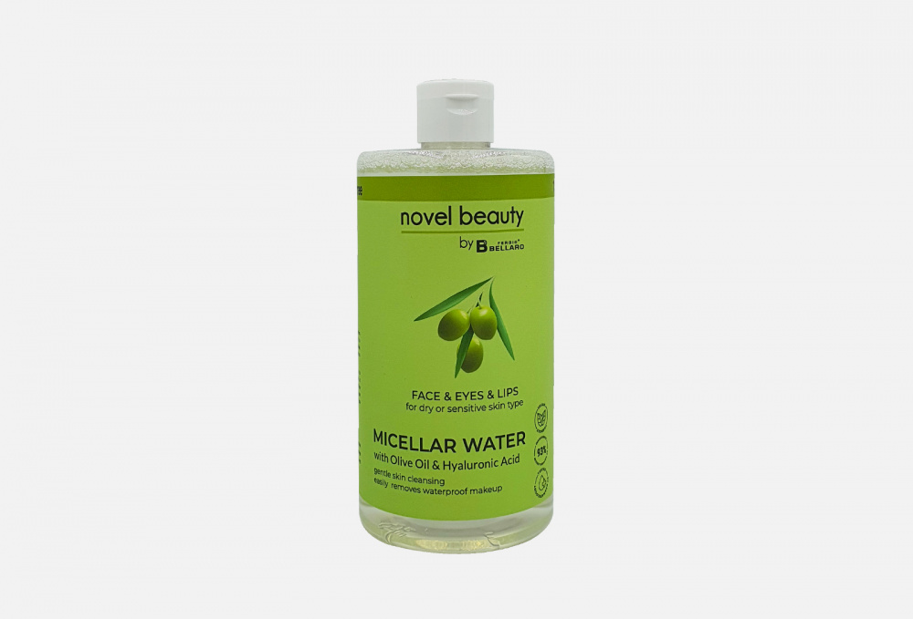 Мицеллярная вода для сухой и чувствительной кожи NOVEL BEAUTY Micellar Water With Olive Extract 650 мл