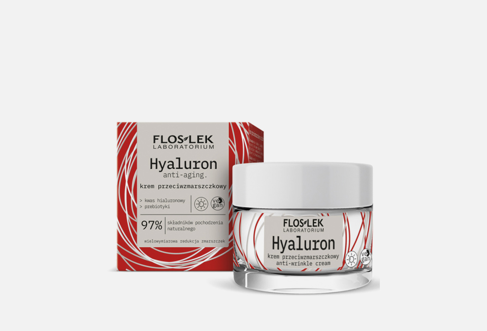 Дневной крем для лица FLOSLEK Hyaluron Anti-aging&anti-wrinkle Cream 50 мл