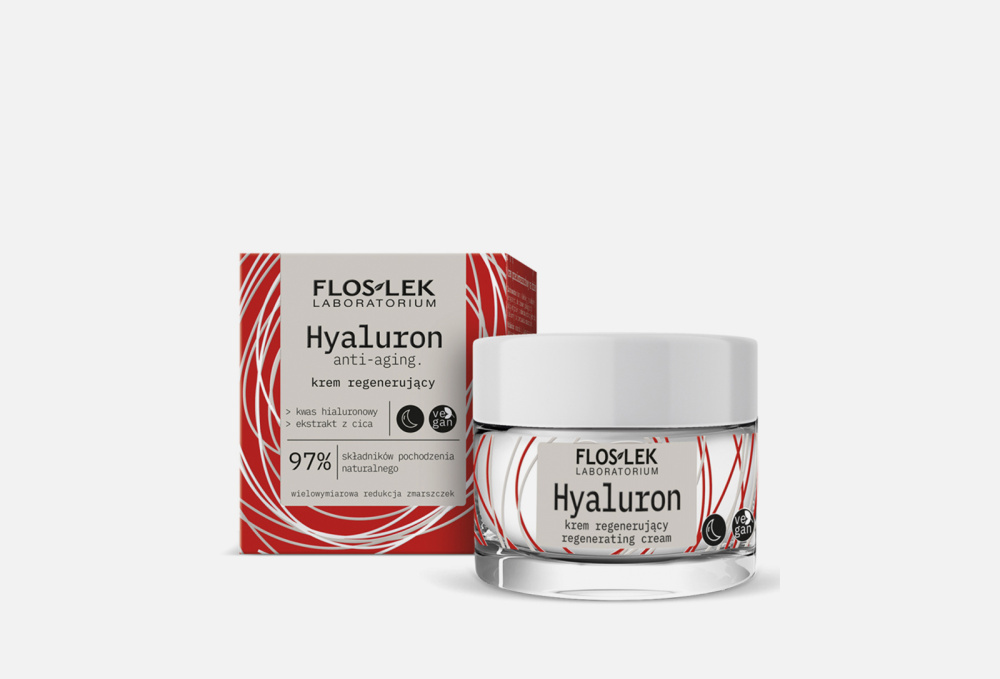 Ночной крем для лица FLOSLEK Hyaluron Anti-aging Regenerating Cream 50 мл