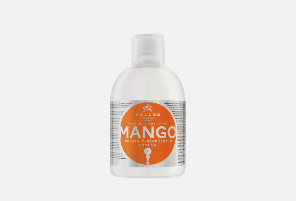 ВОССТАНАВЛИВАЮЩИЙ ШАМПУНЬ для волос KALLOS COSMETICS Mango Moisture Repair Shampoo 1000 мл свитшот mango kids mango kids ma018eghhnt1