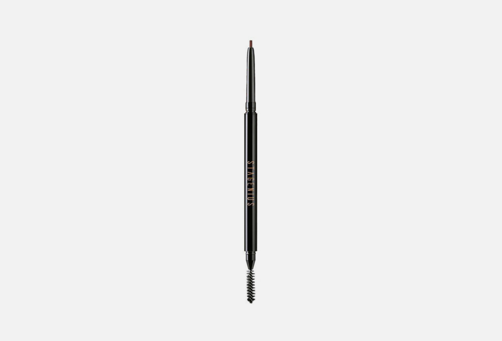 Супертонкий карандаш для бровей STAGENIUS, цвет коричневый - фото 1