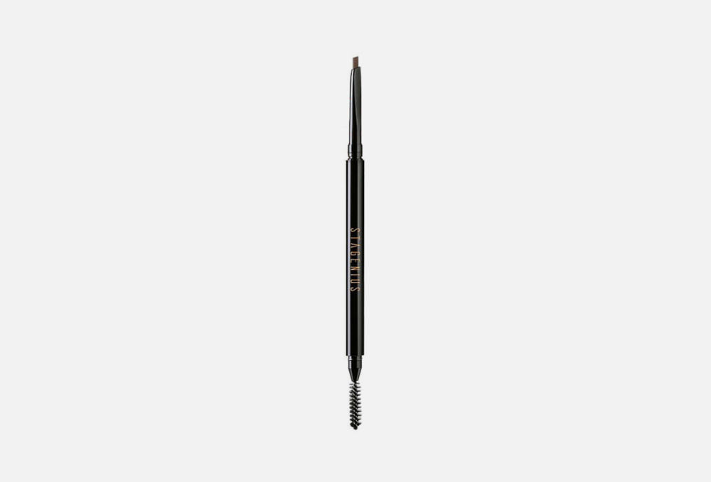 Супертонкий карандаш для бровей STAGENIUS, цвет коричневый
