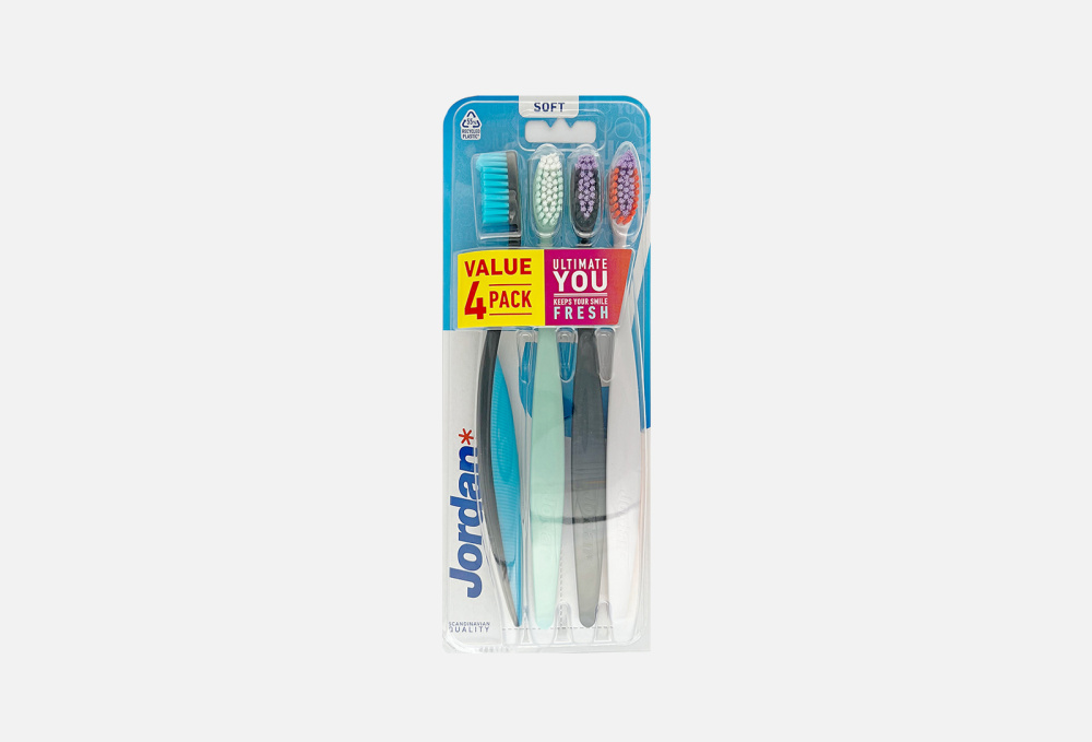 Набор зубных щеток, мягкие JORDAN - фото 1
