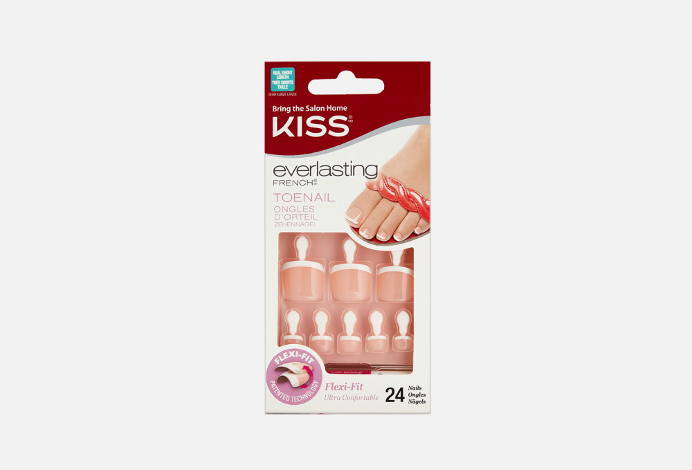 фото Набор накладных ногтей с клеем kiss new york professional