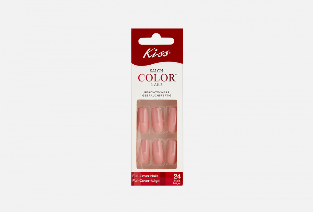 Набор накладных ногтей без клея средней длины KISS NEW YORK PROFESSIONAL Caramel 24 шт
