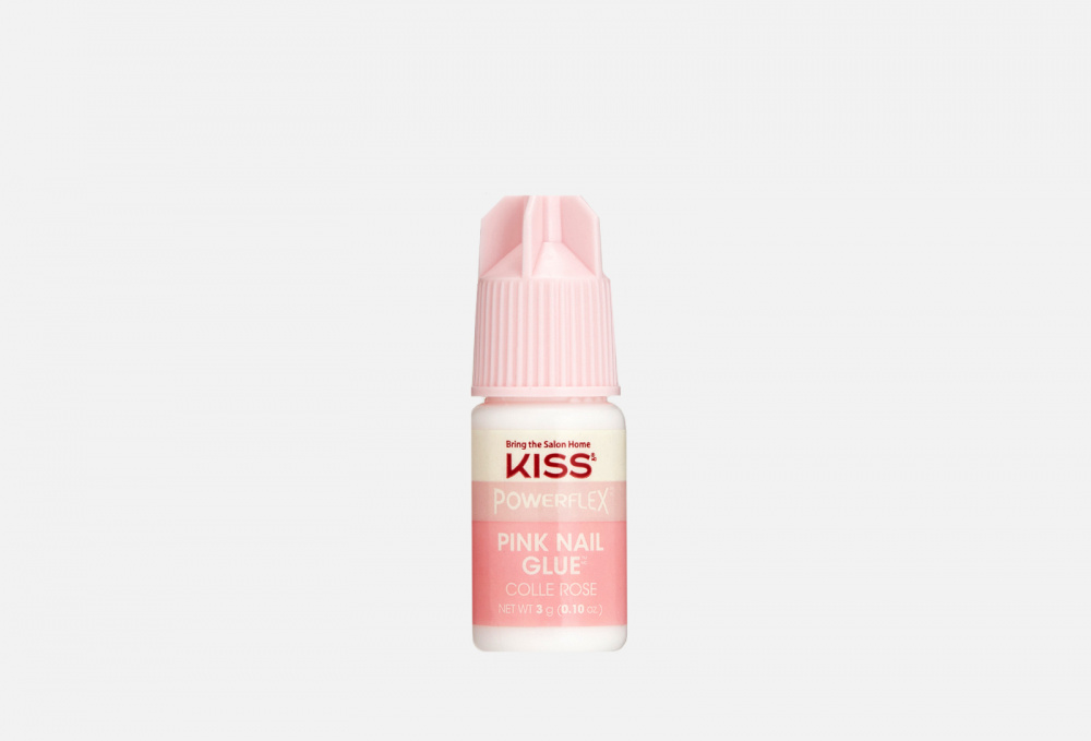 Клей для ногтей супер стойкий KISS NEW YORK PROFESSIONAL Pink 3 гр