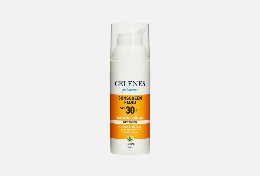 Солнцезащитный флюид для лица и шеи SPF30+ CELENES