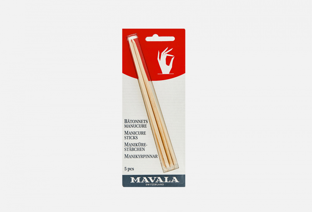 Палочки для маникюра деревянные MAVALA Manicure Sticks 5 шт