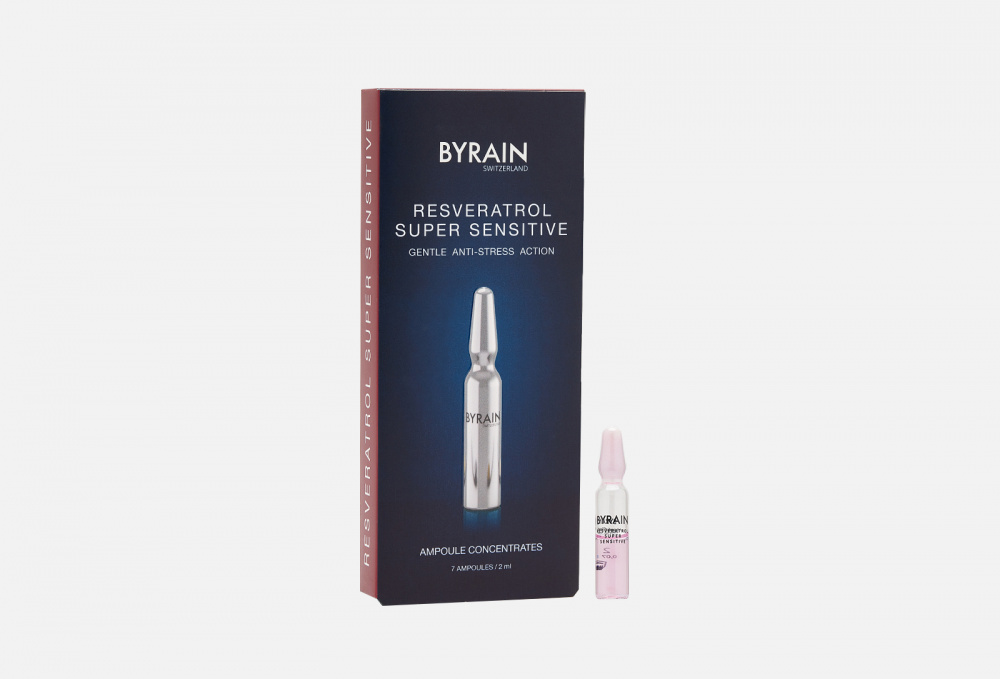 Ампулы для лица, 7*2мл BYRAIN Resveratrol Super Sensitive 7 шт