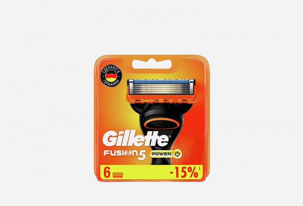 сменные кассеты для бритв 6 шт GILLETTE - фото 1