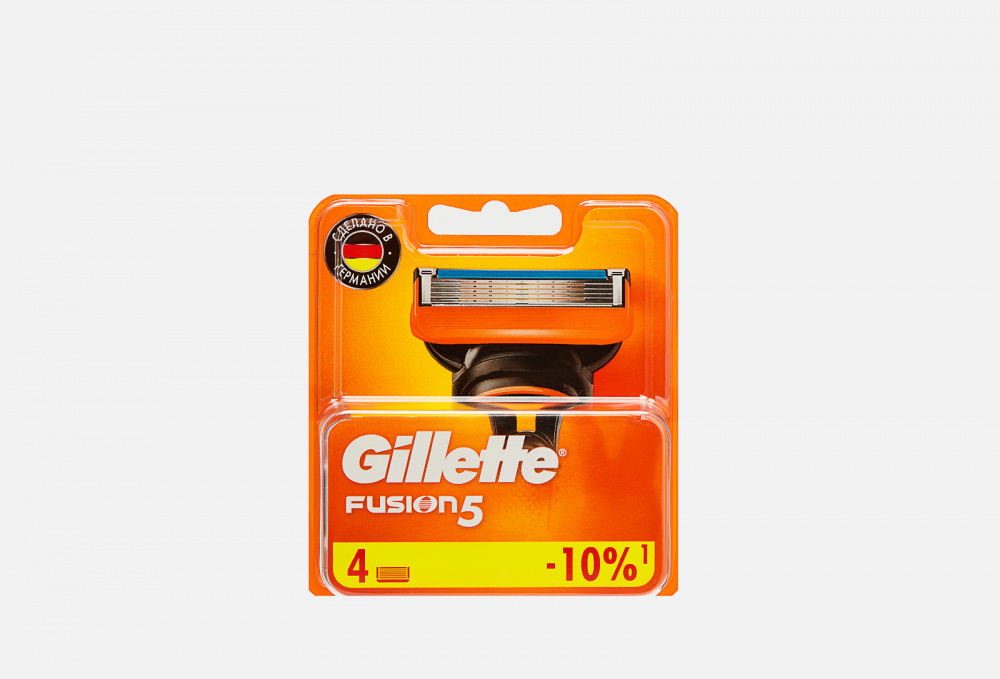 Сменные кассеты для бритья 4шт. GILLETTE Fusion 4 шт