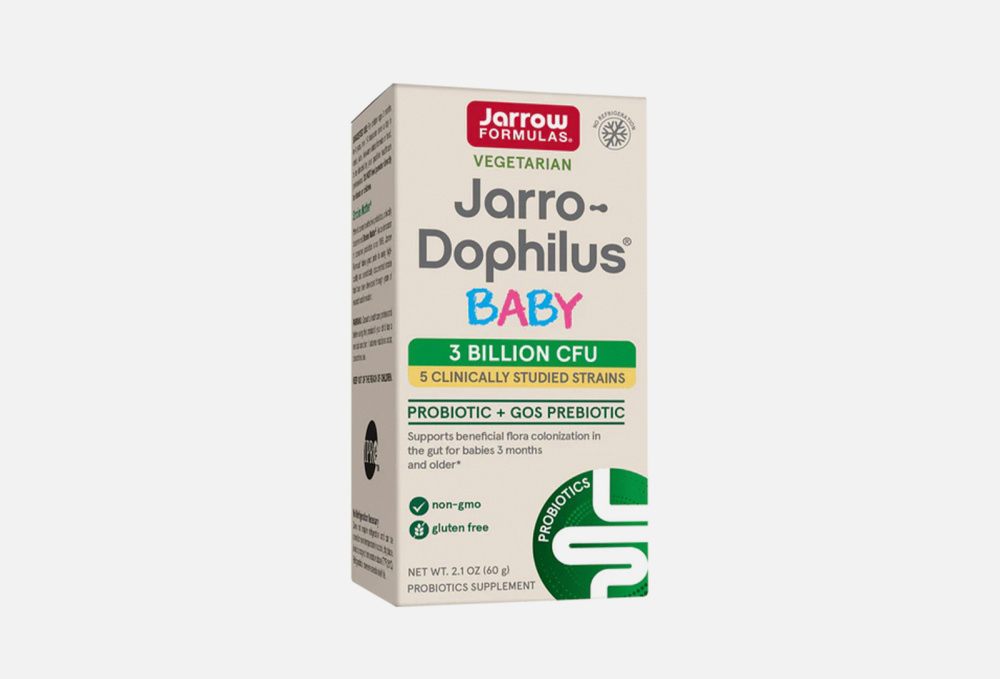 Пробиотики для детей JARROW FORMULAS Jarro-dophilus Baby 3 Billion Cfu 60 гр