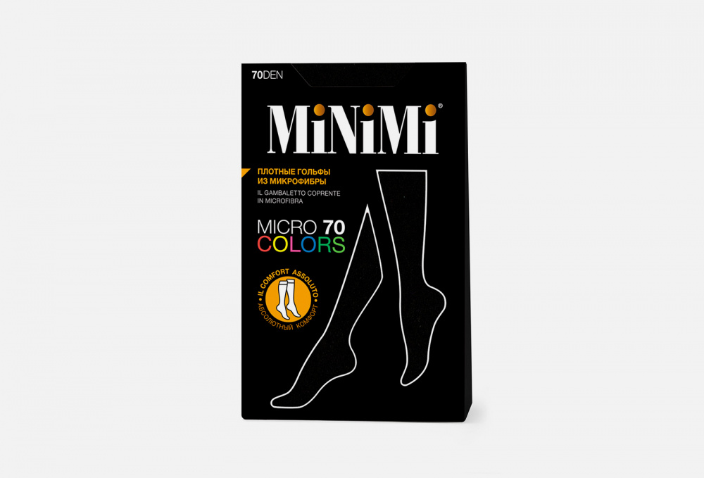 Гольфы MINIMI Micro Colors Nero, 70 Den O/S размер