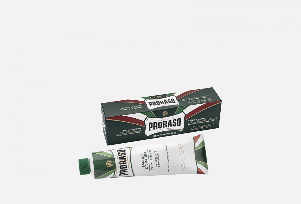 Освежающий крем для бритья PRORASO Shaving Cream Refreshing And Toning 150 мл