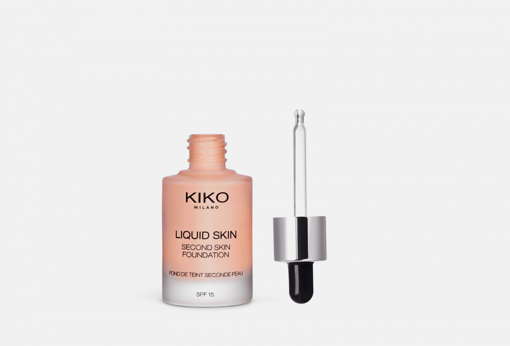 Тональная основа SPF 15 KIKO MILANO Liquid Skin Second Skin Foundation 30 мл