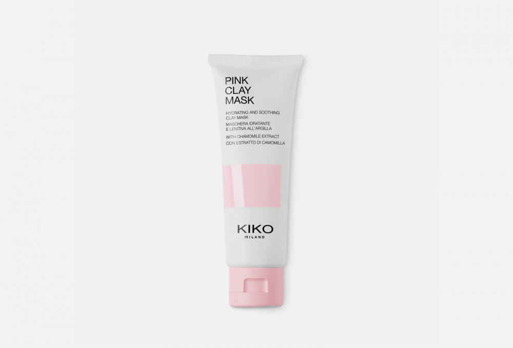 фото Увлажняющая и успокаивающая маска для лица с ромашкой и розовой глиной kiko milano