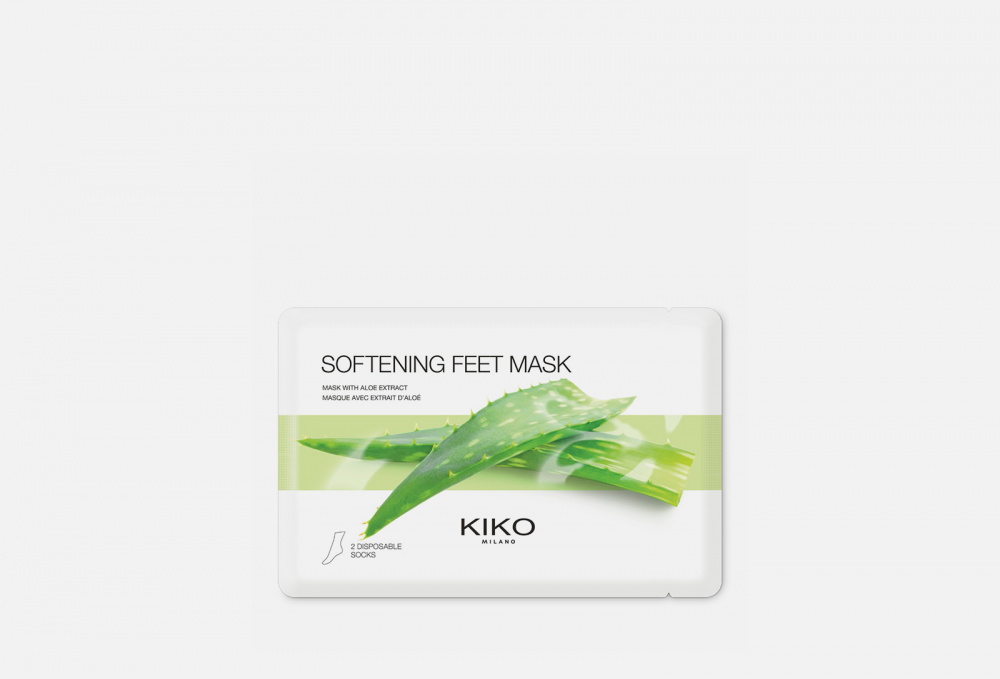 Тканевые маски с экстрактом алоэ для ног KIKO MILANO - фото 1