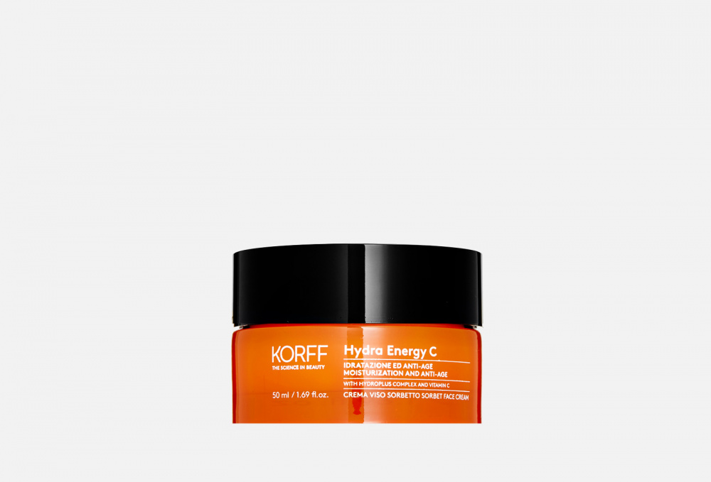Увлажняющий крем-сорбет с витамином C для сияния кожи лица KORFF Hydra Energy C Moisturization And Anti-age Sorbet Face Cream 50 мл