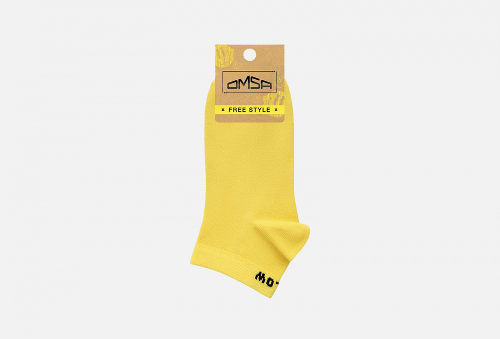 Носки OMSA С Надписью, Желтый 45-47 размер