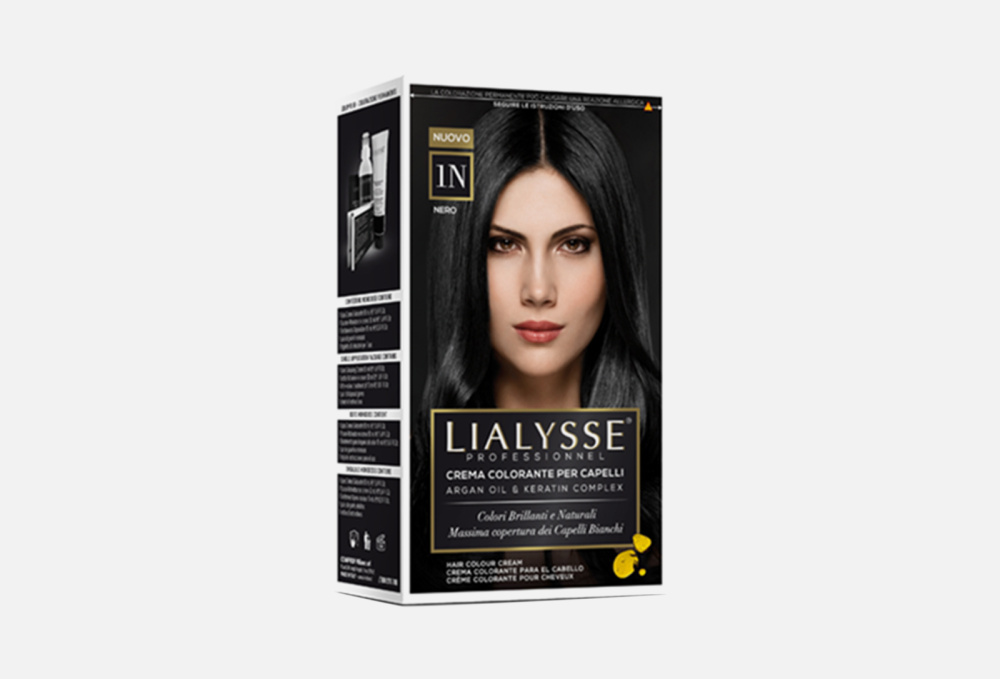 Крем-краска для волос LIALYSSE, цвет черный - фото 1