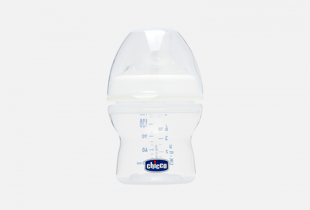 Бутылочка 0+ месяцев и силиконовая соска с наклоном и флексорами
