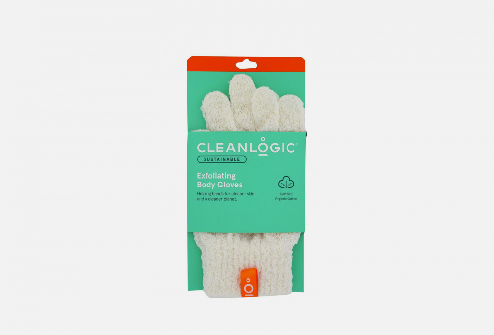 Мочалка-перчатка для массажа и пилинга CLEANLOGIC Sustainable Exfoliating Body Gloves 2