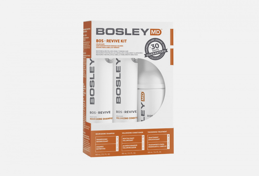 Комплексный набор против выпадения окрашенных волос BOSLEY MD Bos Revive Color Safe Starter Pack 1 шт