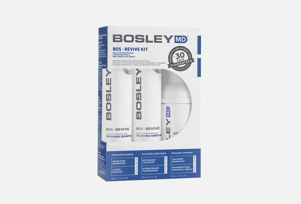 Комплексный набор против выпадения волос BOSLEY MD Bos Revive Starter Pack For Non Color-treated Hair 1 шт