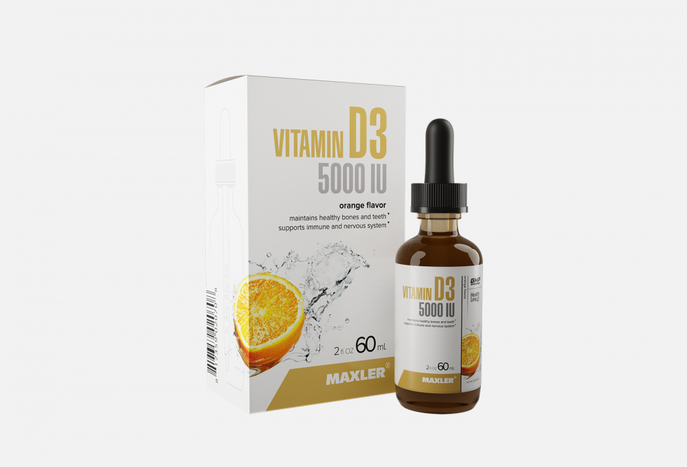 Витамины MAXLER Vitamin D3 5000 60 мл cal mag citrate with vitamin d3