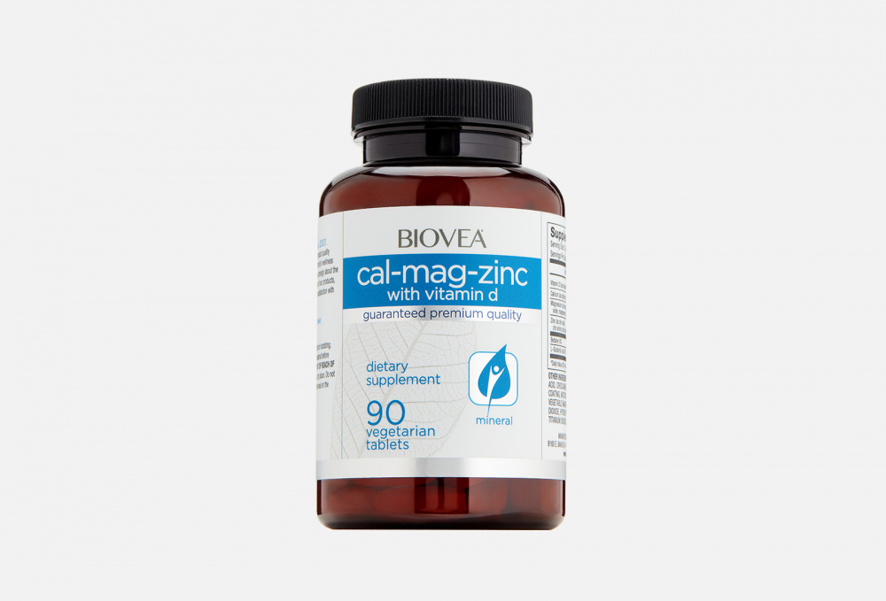 Биологически активная добавка к пище BIOVEA Cal-mag-zinc With Vitamin D 90 мл cal mag citrate with vitamin d3