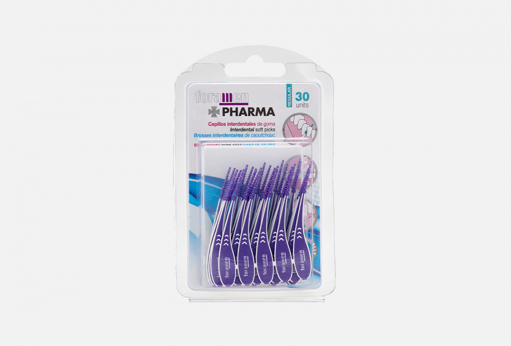 Мужзубные ершики PHARMA Interdental Brushes 30 шт