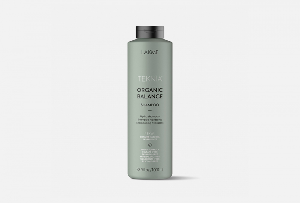 Бессульфатный увлажняющий шампунь для волос LAKME Organic Balance Shampoo 1000 мл