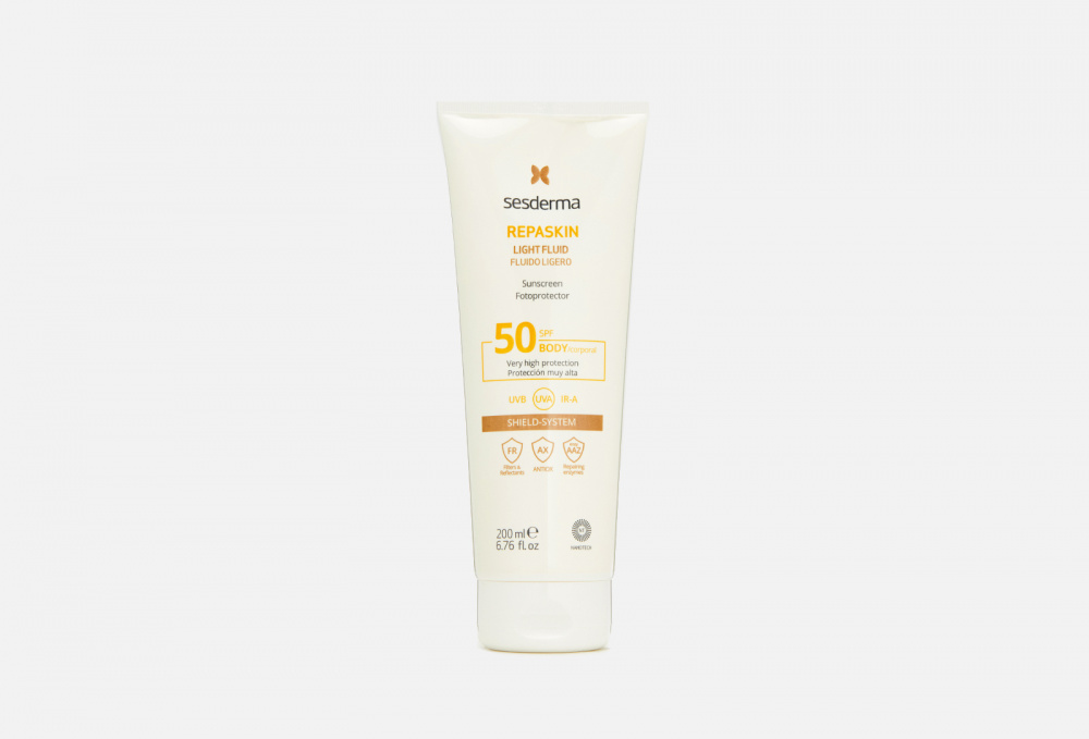 фото Флюид нежный солнцезащитный для тела spf50 sesderma