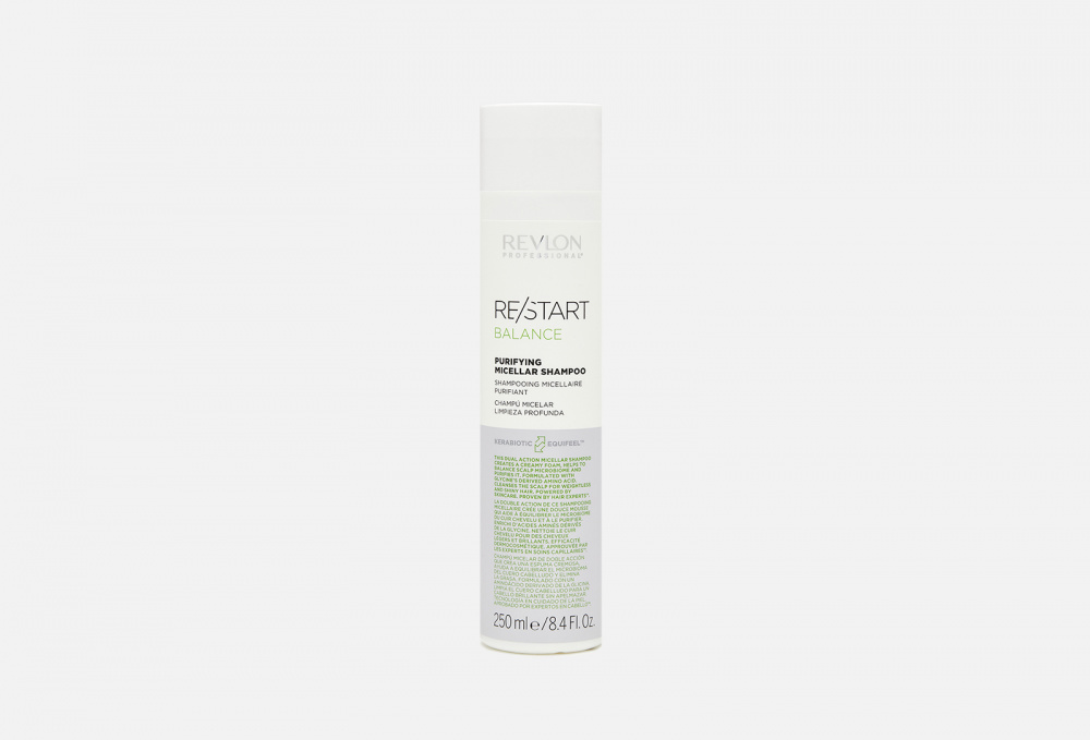 Мицеллярный шампунь для жирной кожи головы REVLON PROFESSIONAL Re/start Balance Purifyng Miccelar Shampoo 250 мл