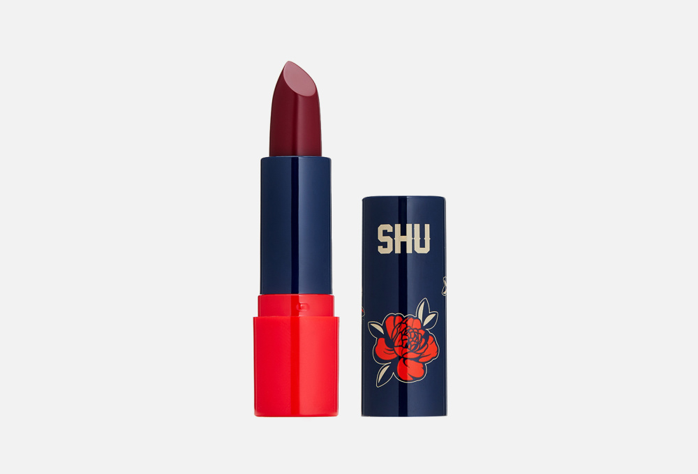 Помада для губ матовая SHU, цвет красный - фото 1