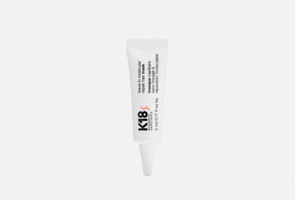 Несмываемая маска для молекулярного восстановления волос мини-формат K18 Leave-in Molecular Repair Hair Mask 5 мл