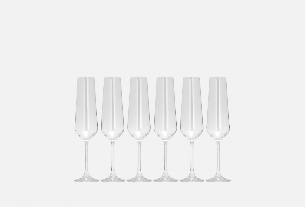 Набор бокалов для шампанского CRYSTALEX Сандра 6 шт