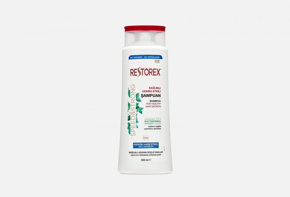 Шампунь для роста здоровых волос, против перхоти, с фитостеролом RESTOREX Shampoo For Anti Dandruff 500 мл