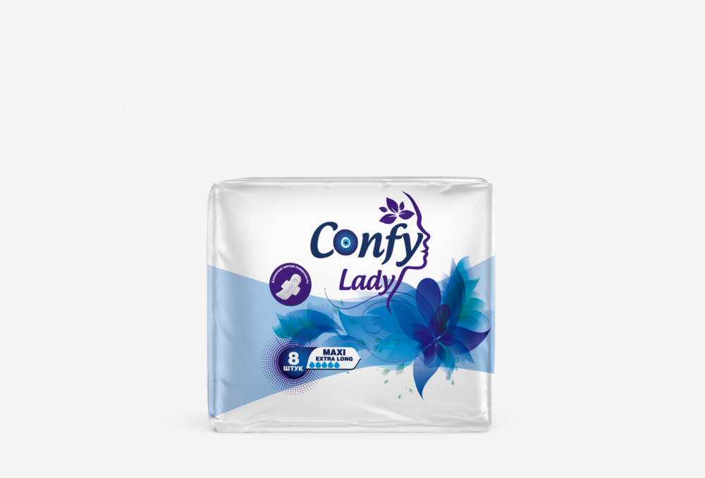 Гигиенические прокладки CONFY Lady Maxi Extralong 8 шт